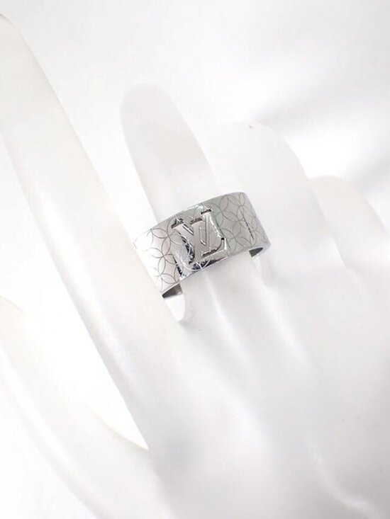 Louis Vuitton Nanogram Berg Ring Size: M M00214 Pink Gold  Louis Vuitton Berg Chien Zelizee Ring Size 19.5